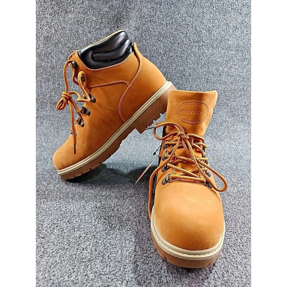 Lugz Grotto Chukka Work Boot Mens Size 9 Golden Wheat New In Box! MGROTK-7401
